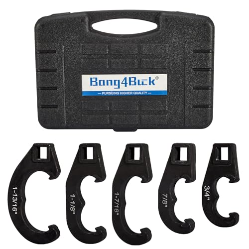 5 Piece Tie Rod Adjusting Tool Set, Tie Rod and Pitman Arm Adjusting Tool Kit Suitable for The vast Majority of Passenger Cars and Light Trucks