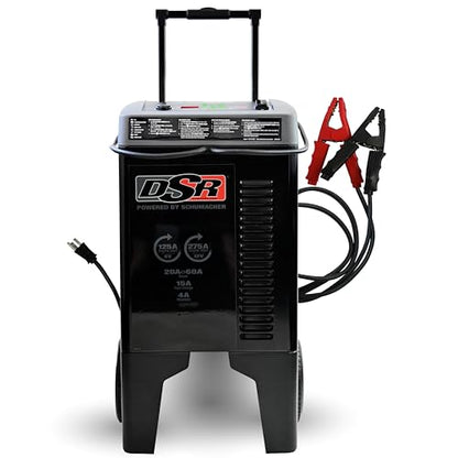 Schumacher Electric DSR Pro Series 6V / 12V Battery Charger & Engine Starter - Heavy Duty Wheeled Battery Charger - 275 Peak Amps - Easily Flash Reprogram a Battery - DSR122 - style: 6/12V 60/275A