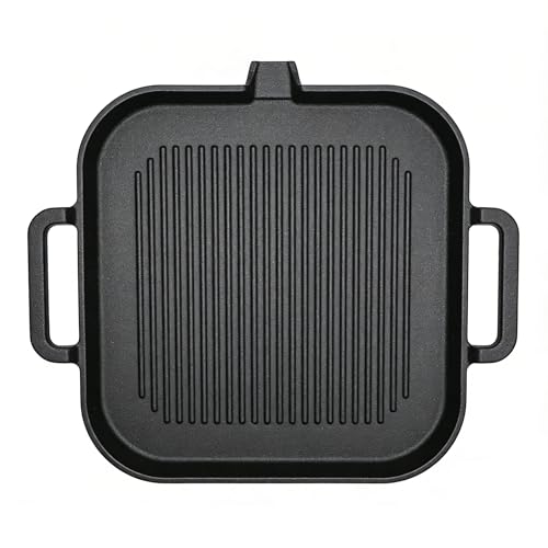 Cast Iron Grill Pan (11.8 x 9.8 inch)