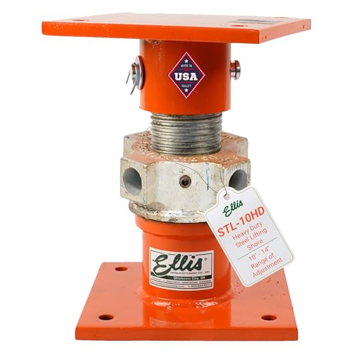 ELLIS Heavy-Duty Adjustable Steel Shore – Basement Jack for Floor Leveling, Foundation, Beams, and Concrete Bracing – 56,000 lb Safe Load Capacity – 10"-14" Adjustment - size: 10" - 14" Adj. Safe Load Capacity (56,000 lb)