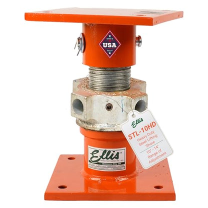 ELLIS Heavy-Duty Adjustable Steel Shore – Basement Jack for Floor Leveling, Foundation, Beams, and Concrete Bracing – 56,000 lb Safe Load Capacity – 10"-14" Adjustment - size: 10" - 14" Adj. Safe Load Capacity (56,000 lb)