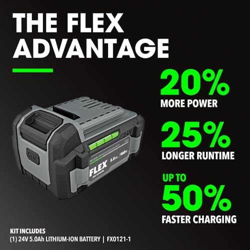 FLEX 24V Brushless Cordless 1/2-Inch 1,150 Ft-Lbs High Torque Impact Wrench Kit with 5.0Ah Lithium Battery and 160W Fast Charger - FX1471-1C