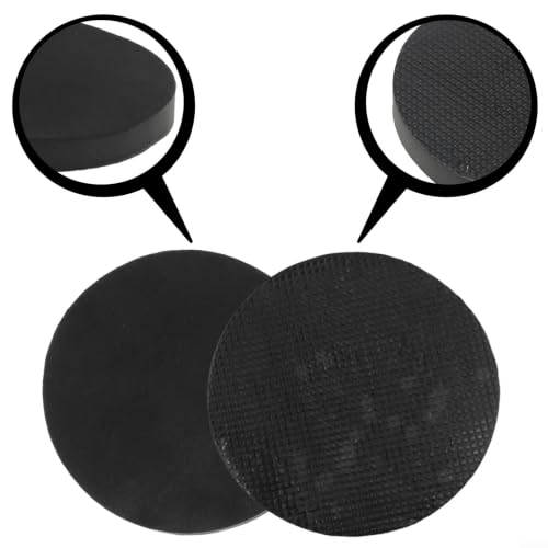 2pcs 6 Inch Clay Bar Sponge Pads for Car Detailing - Cleaning Disc to Remove Grease Rust Stains - Reusable Washable Applicator for Auto Paint Care Black