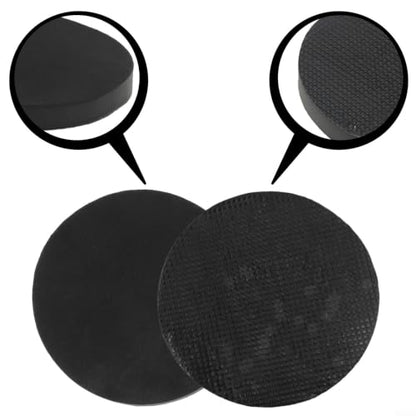2pcs 6 Inch Clay Bar Sponge Pads for Car Detailing - Cleaning Disc to Remove Grease Rust Stains - Reusable Washable Applicator for Auto Paint Care Black