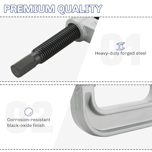 Heavy Duty Ball Joint Press and U Joint Removal Tool Kit | Ball Joint Separator Tool for U Joint and Brake Anchor Pin Tools, for 2WD and 4WD Cars and Light Trucks