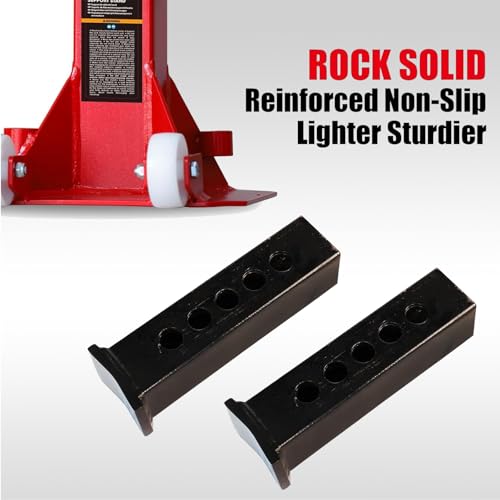 Big RED Torin 12 Ton Heavy Duty Jack Stands: Pin Style Jack Stand with 2 Casters and Handle, Easily Portable Car Stand for Cars, SUVs, Truck and Pick Ups - Red - size: 12 ton caster