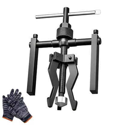 Multi-Function 3-Jaw Bore Puller Tool, Internal External Bearing Gear Extractor, Carbon Steel Guide Bearing Puller Kit for Manual Removal of Wheel Bearings Bushings Gears (Large) - color: Large