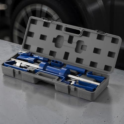 VEVOR Dent Puller Kit, 13 lbs 14-in-1 Slide Hammer Dent Removal Kit, Heavy-Duty Auto Body Truck Repair Automotive Damage Remover Tool Repair Frame with Carrying Case, Extension Rod, Non-Slip Handle - size: 13 lbs 14-in-1