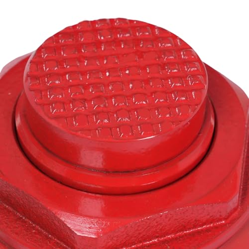 30 Ton Hydraulic Bottle Jack, 66,138lbs Red Stubby Low Profile Welded Bottle Jack, Alloy Steel Heavy Duty Bottle Jacks with 17.32in Lifting Height for Industrial Equipment - size: 30 Tons
