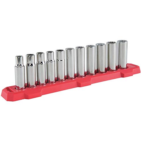 CRAFTSMAN Deep Socket Set, 1/2-Inch Drive, Metric, 11-Piece (CMMT12049) - style: Metric