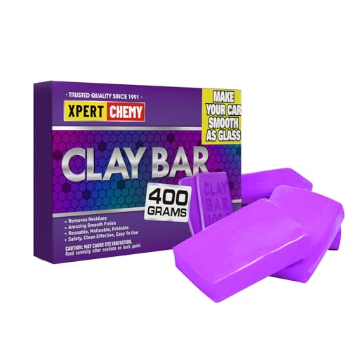 XPERTCHEMY Car Clay Bar 4 Pack 400g(4x100g), Auto Detailing Premium Grade No Scratch Magic Clay Bars Cleaner Kit with Washing and Adsorption Capacity for Car Auto SUV, RV, Truck, Purple - color: purple