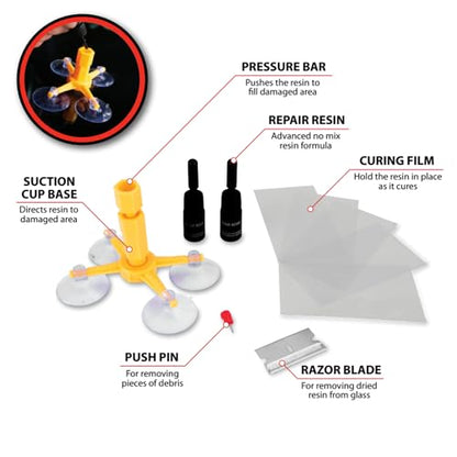 Performance Tool W3071Deluxe Car Windshield Repair Kit - style: Deluxe Car Windshield Repair Kit
