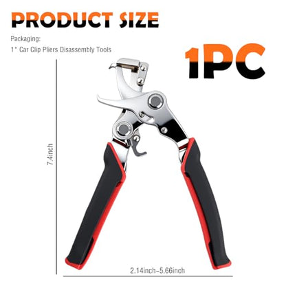 2026 New Car Clip Pliers and Disassembly Tools,Stainless Steel Spring Loaded Clip Removal Pliers,Universal Clips Removal Tool for Car Interior Panel Bumper Door Clips Rivets
