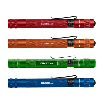 Coast HP3R 500 Lumen Rechargeable LED Penlight with Twist Focus, Red - color: Red