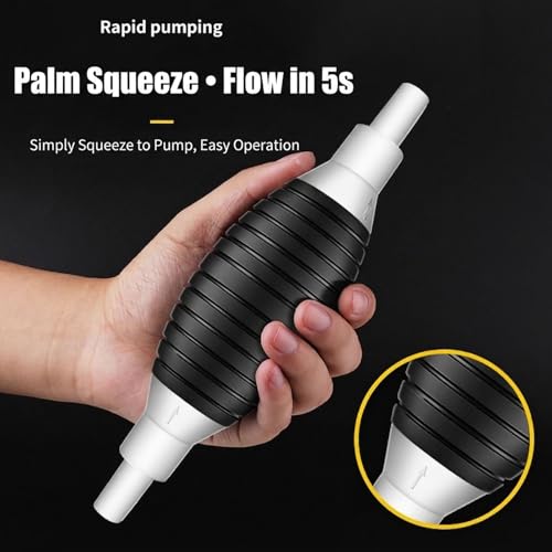 Multifunctional Liquid Siphon Pump, Portable Manual Fuel Transfer Pump with Flexible PVC Hose, Hand Fluid Extractor Kit for Gasoline, Diesel, Oil, Water, Fish Tank, Car & Boat (9.8ft) - color: 9.8ft