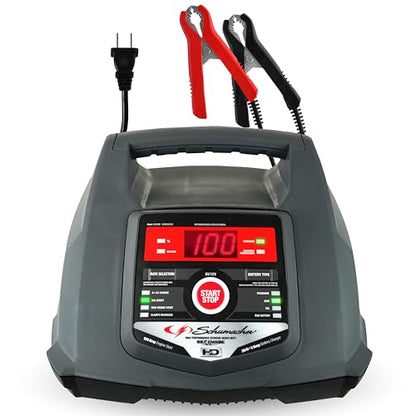 Schumacher Electric 6A Car Battery Charger & Maintainer, 6V/12V – SC1281 - size: 6/12V Automatic Charger 30/100A Starter, style: 5-in-1 with Engine Start