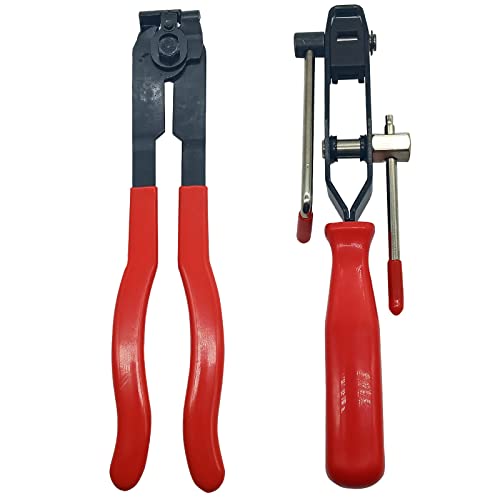 2PCS Carmoeignin CV Joint Boot Clamp Pliers,Hose Band Cut-off Pliers,Ear Boot Tie Pliers, Car Band Tool Kit, Automotive Hose Axle Plier