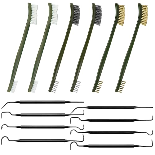 Throttle Body Cleaner Kit, Carburetor Cleaning Kit, Torch Tip & Carb Dirt Remove Cleaner Set - style: 6 Double-Ended Brushes & 8 Nylon Pick