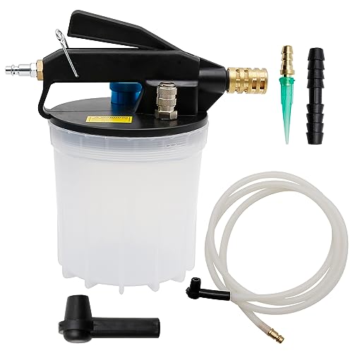 Saihisday 2L Brake Bleeder Vacuum Pump Kit，Long Silicone Hose Brake Bleeder Vacuum Brake Bleeder Brake Bleeder Tool with 40Inch Long Silicon Hose for Automotive Bleeding