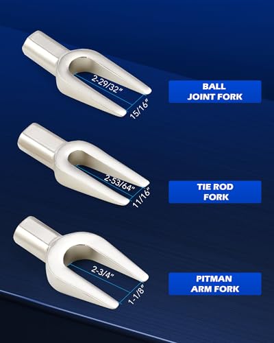 Orion Motor Tech Pickle Fork Tool Set, 5pcs Ball Joint Separator Tool, Heavy Duty Tie Rod Removal Tool for Car Van Light Truck, Ball Joint Remover for Pitman Arm Removal - style: Manual and Air Use