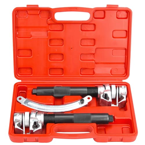 2pcs Coil Spring Compressor Tool, Heavy Duty Macpherson Strut Spring Compressor Set with Safety Bracket for Car Truck ATV UTV, 2200 LB Capacity, Coil Spring Compression Tool