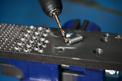 Century Drill & Tool 88710 Spiral Flute Screw Extractor & Left-Hand Drill Set, 10 Piece, M35 Cobalt Steel, Includes #1 - #5 Extractors & Left Hand Drills - size: 10-piece Spiral Flute