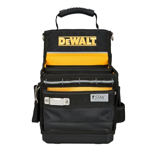 DEWALT Tool Bag, Easy Access Small Tool Pouch with Hard Bottom and Carrying Strap (DWST17624) - style: Tool Organizer