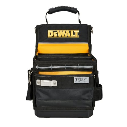 DEWALT Tool Bag, Easy Access Small Tool Pouch with Hard Bottom and Carrying Strap (DWST17624) - style: Tool Organizer
