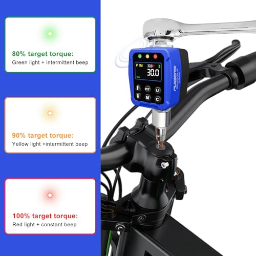 Digital Torque Adapter 1/2" Drive 1.1-22 Ft-lb/1.5-30 Nm, Digital Torque Wrench Converter with LCD Display ±1% Accuracy, for Bike & Motorcycle Maintenance DIY - size: 1/2" 1.1-22 FT.LB Digital Torque Adapter