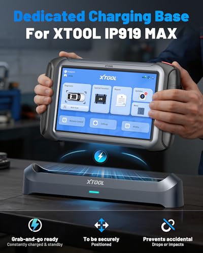 XTOOL IP919 MAX J2534 OBD2 Scanner, ECU Programming Scan Tool, Topology Map, 51+Resets, ECU Coding, Upgrade of IP919 PRO, FCA/CAN FD/DoIP, Full System Automotive Bidirectional Scanner, 3-Y Update