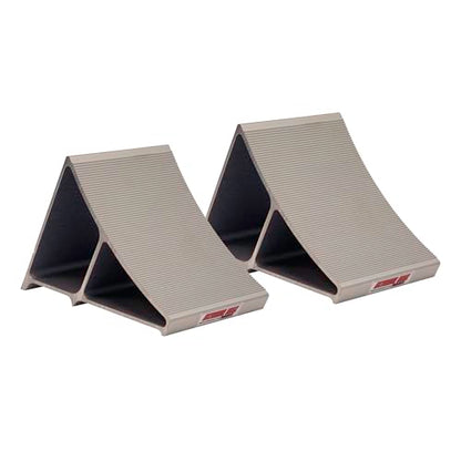 Extreme Max 5001.6795 Premium Lightweight Aluminum Wheel Chock with Ribbed Slope and Grip Teeth - Anti-Slip Claw Base for Trailers, RVs & 5th Wheels, Set of 2 - style: Set of 2