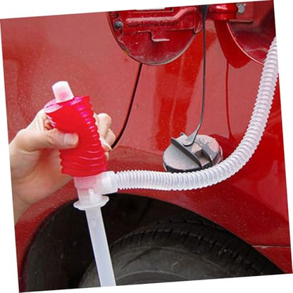 Handheld Oil Transfer Pump Kit 10-Piece Set for Diesel and Automotive Fluids Manual Siphon Hose Comfortable to Hold for Fuel Transfer