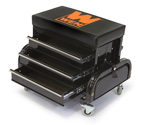WEN GG1350 350-Pound Capacity Garage Glider Rolling Tool Chest Seat