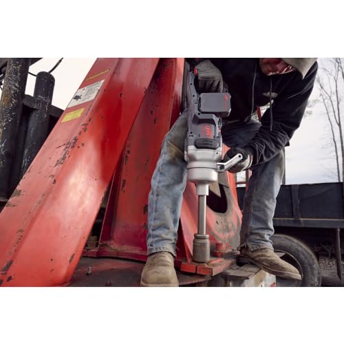 Ingersoll Rand W9691-K4E Cordless 1" High-Torque Impact Wrench Kit with 2" Extended Anvil, Includes 4 BL2022 5.0Ah Batteries and Dual-Bay Charger - size: Extended Anvil, style: 4 Battery Kit