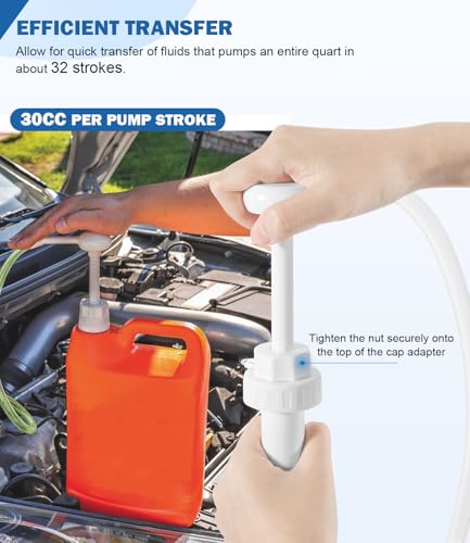 Bonbo Fluid Pump Include 4 Size Thread for Gallon Bottles and Wide Mouth Quart Bottles, Not for Standard Quart Bottles, 30CC/1 Full Ounce Per Pump Stroke