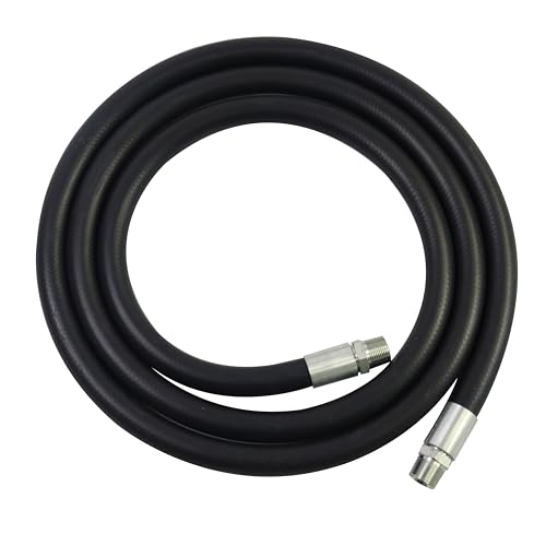 1 Inch x 13 Foot Fuel Transfer Hose with 1" Inch Dual NPT Threads Connecter male NPT fittings Compatible with All Electric Fuel Pumps for Dispensing Diesel Fuel,Gasoline,Kerosene Biodiesel - size: 1"ID, style: 1"-1"*13FT