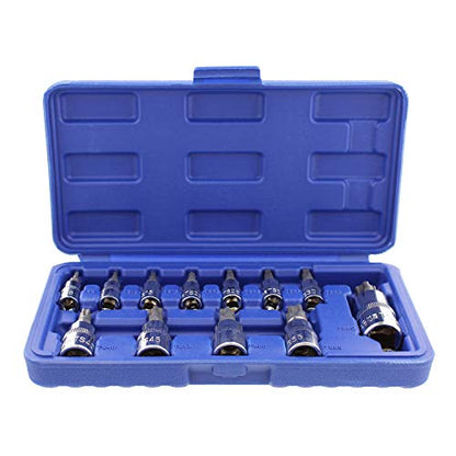 ABN Torx Plus Socket Set Star Bit Set, 5 Star Tamper Proof Bit Set, Tamper Proof – 12-Piece Torx Set