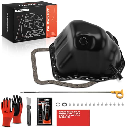 A-Premium Lower 2.5L Engine Oil Pan Sump with Plug, Gasket & Bolts, Compatible with Subaru Outback 2006-2009, Forester 2006-2013, Impreza 2006-2014, WRX 2013-2016, WRX STI 2013-2020 & Saab 9-2X 2006 - style: Complete Oil Pan Kit