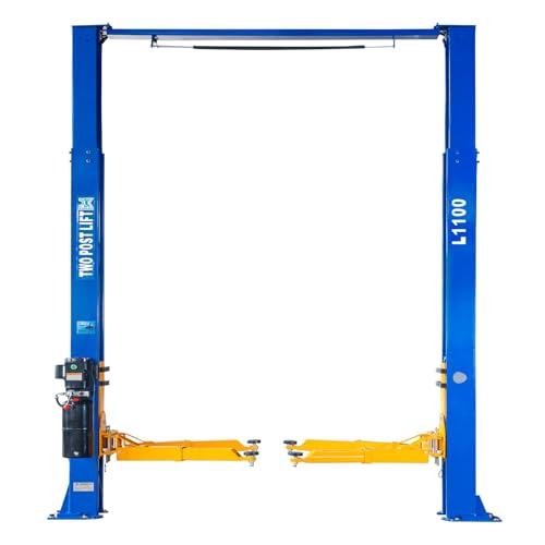 XK-L1100 Auto Lifts 10000lbs Car Lift 220V Two Post Auto Truck Clear Floor Hoist with 36 Months Part Replacement - color: Model L1100-220V