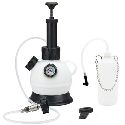 2L Manual Brake Bleeder Fluid Pump, Professional Brake Bleeder Kit with 1L Brake Fluid Bleed Bottle, Brake Fluid Bleeder Kit,Brake Bleeding Vacuum Pump Kit for Most European Car Models