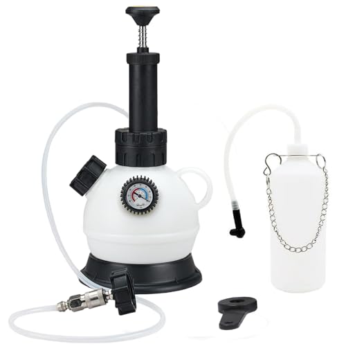 2L Manual Brake Bleeder Fluid Pump, Professional Brake Bleeder Kit with 1L Brake Fluid Bleed Bottle, Brake Fluid Bleeder Kit,Brake Bleeding Vacuum Pump Kit for Most European Car Models