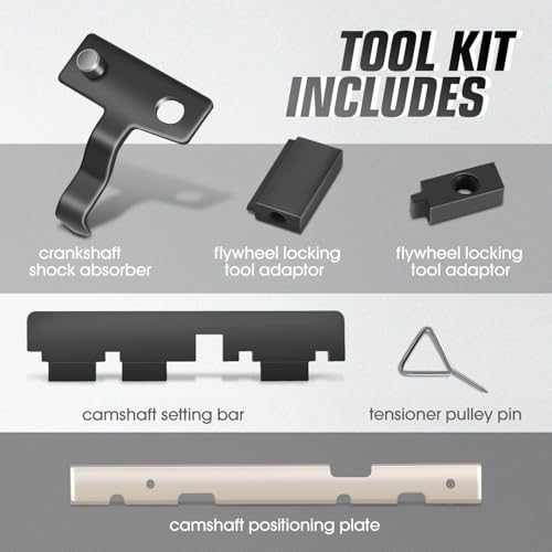 DNA Motoring Professional Timing Tool Kit for Ford B-MAX/Mondeo/Transit & Volvo V60/S80-45# Carbon Steel Camshaft Locking 16pcs Set with Flywheel Pin Tools & Storage Case, TOOLS-00760 - style: Timing Tool Kit for B-MAX