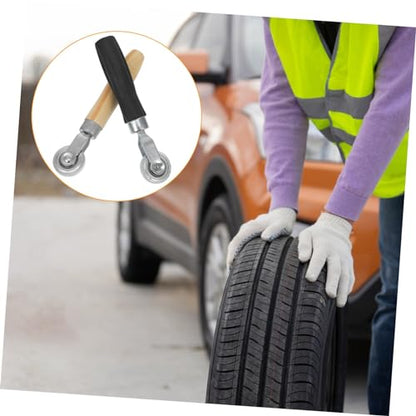 2Pcs Tire Repair Patch Roller Tool Kit Durable Tire Patching Tool for Automotive Repairs High Abrasion Resistance Easy to Use for Car Owners and Mechanics Reliable Tire Repair