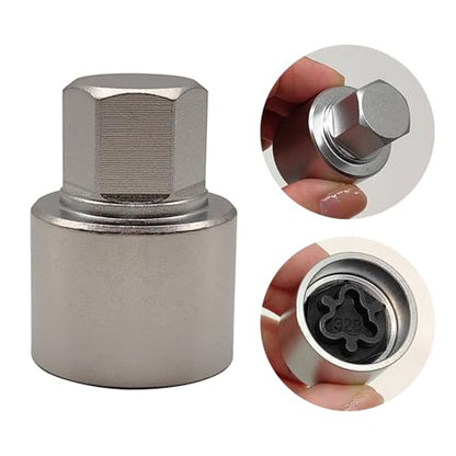 328 Wheel Locking Nut Key for Mercedes Benz, Lug Nut Removal Tool | Wheel Lock Nut Socket Adapter, Anti-Theft Screw Remover, Hand Repair Tool, Tyre Fitting, garage - color: Scoket 328
