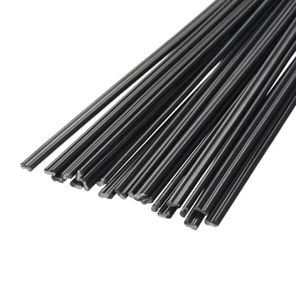 MECCANIXITY 20pcs 8 Inch Plastic Welding Rods ABS Welding Strips Welder Rods for Plastic Welder,Car Bumper, Kayak Repair, Black - color: Black, size: 8 Inch