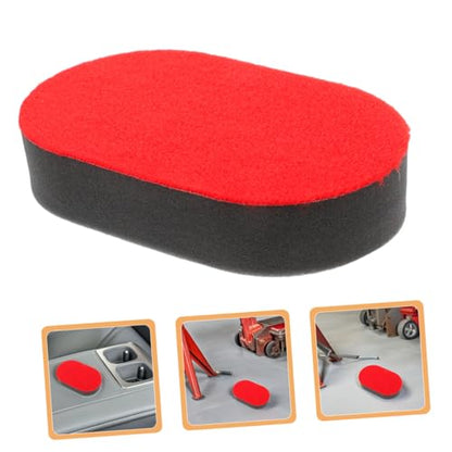 Tire Dressing Applicator Brush and Soft Sponge 4pcs Set for Car Wheel Cleaning and Waxing, Tire Shine Sponge Pads for Automotive Exterior Care