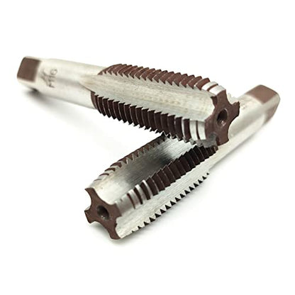 AtticZone M16 x 2.0 Metric Hand Thread Tap, Right Hand, Alloy Tool Steel, 1 Taper Tap, 1 Plug Tap for Metal Working DIY Industrial - size: M16x2.0