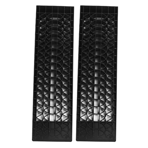 Brilluxa Vehicle Service Ramps, 1-Pair Drive-On Wheel Ramps and Tire Lift Platforms with 4400 lb Capacity for Oil Changes and Underbody Maintenance on Low-Profile Cars SUVs Trucks