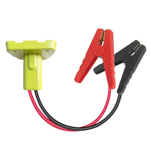 Jumper Cables Adapter Compatible with Ryo.bi 18V Batteries, Silicone Wire 8AWG 1.3FT Portable Battery Jump Starter Starting Using Tool for Car SUV Truck, Temperature Resistance 392℉(200℃) - size: 1.3FT