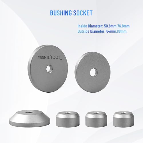 Bushing Press Kit Compatible with Volkswagen Audi Special Chassis Lining disassembly Tool, Rear axle Lower Support Swing arm Iron Sleeve Rubber Sleeve Replacement Tool